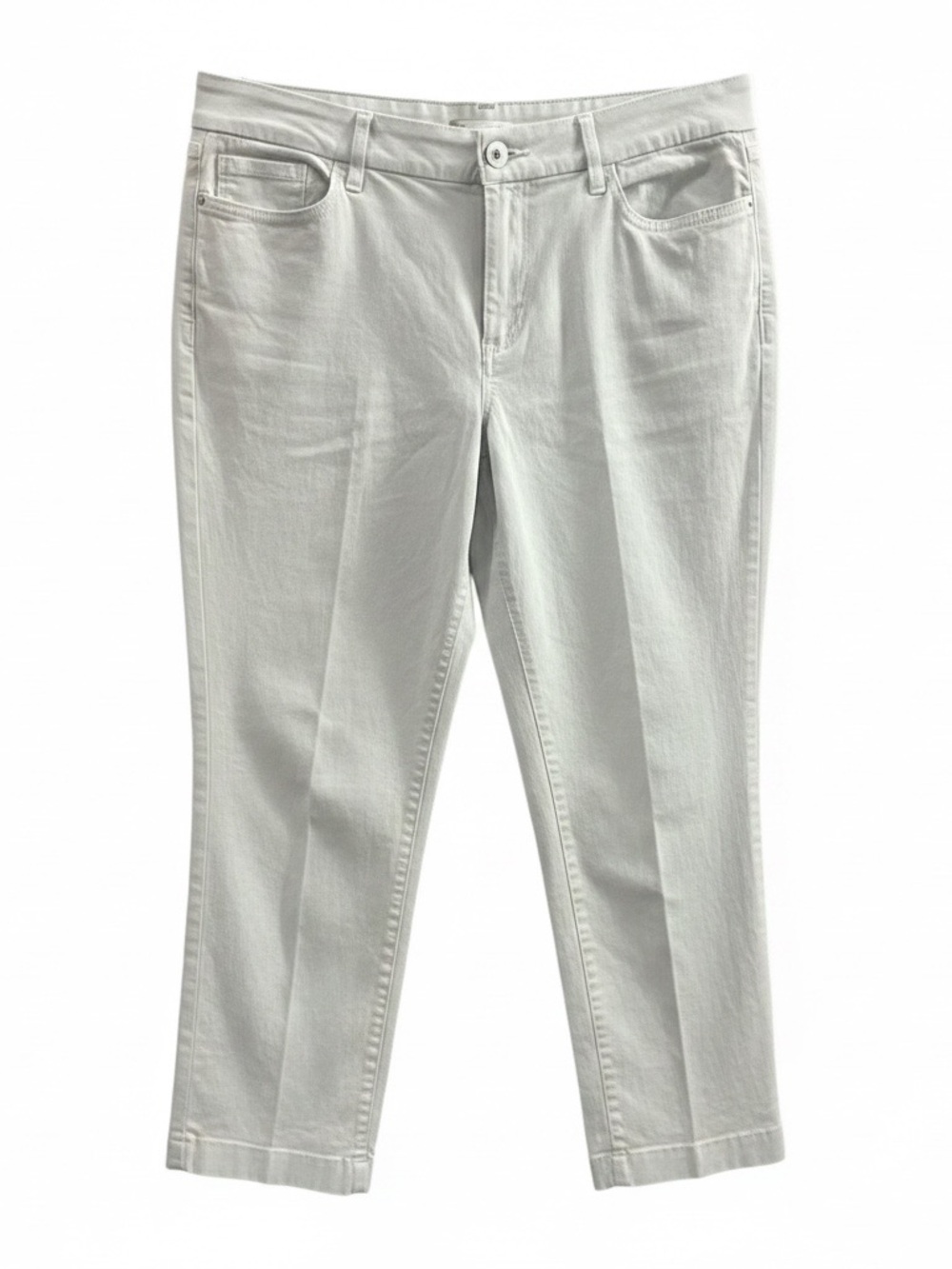 Off White Renaur Stretchy Jean Style Capris